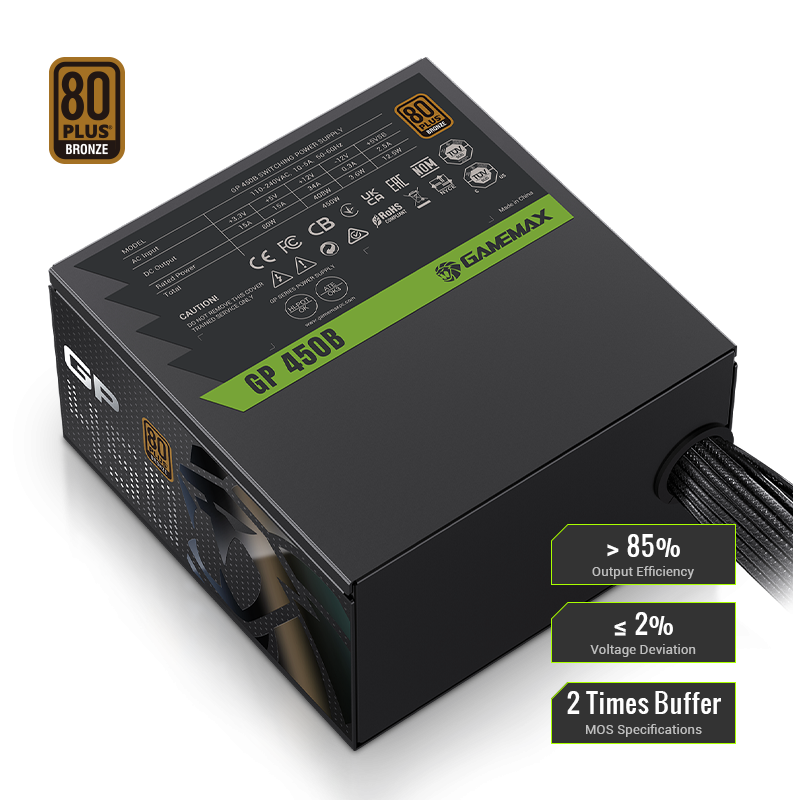 80 PLUS BRONZE CERTIFIED