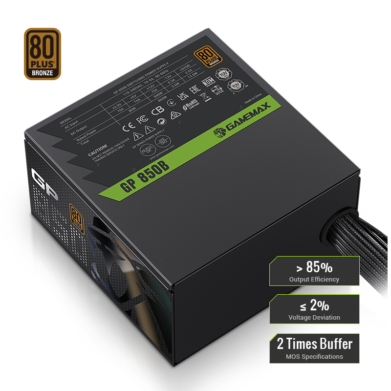 80 PLUS BRONZE CERTIFIED