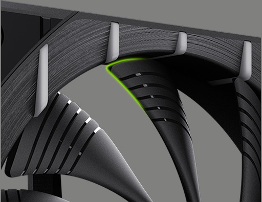 Nine-blade Sickle-shaped Fan Blade