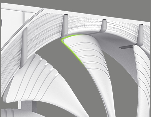 Nine-blade Sickle-shaped Fan Blade