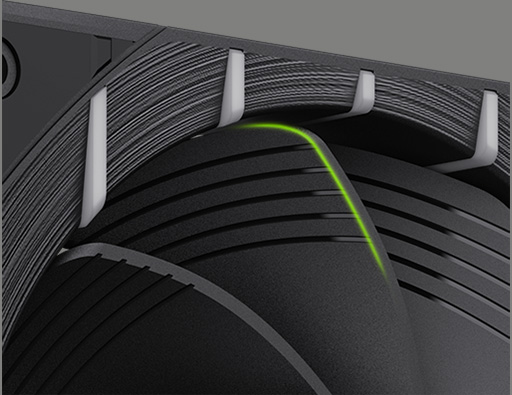 Nine-blade Sickle-shaped Fan Blade