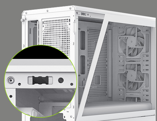 Tool-free Glass Side Panel