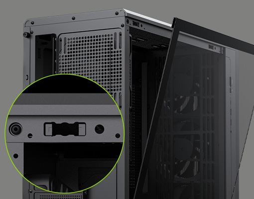 Tool-free Glass Side Panel