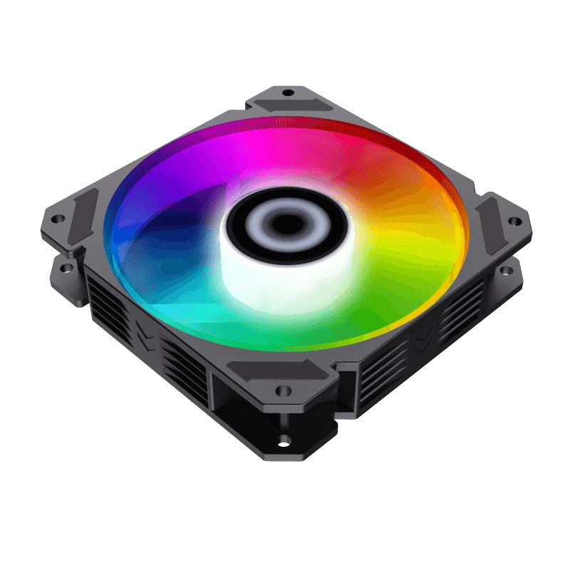 GameMax ARGB Fans, 12mm Case Fan, RGB High Performance PC Fan, 3-Pin RGB