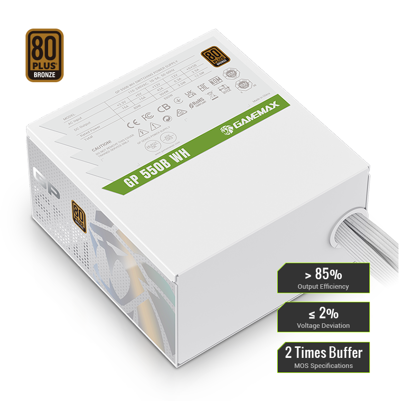 80 PLUS BRONZE CERTIFIED