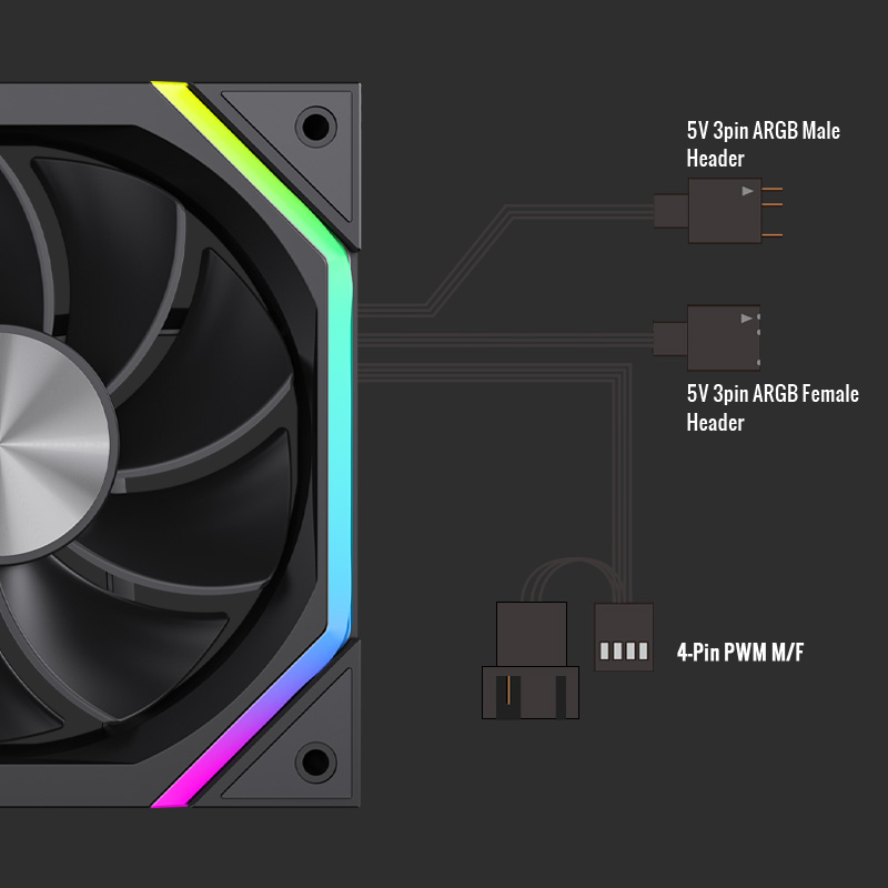 5V 3PIN MALE AND FEMALE CONNECTOR