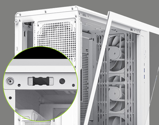 Tool-free Glass Side Panel