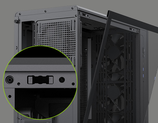 Tool-free Glass Side Panel